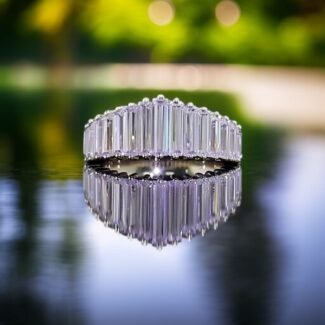 Baguette-Cut Lab-Grown Diamond Eternity Band | Vevajewel