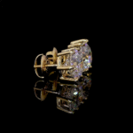 Dazzling 2 carat stud earrings made with ethically sourced lab grown diamonds, designed in a timeless vintage setting for modern women.