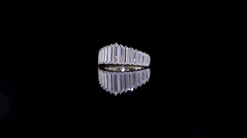 Baguette-Cut Lab-Grown Diamond Eternity Band | Vevajewel
