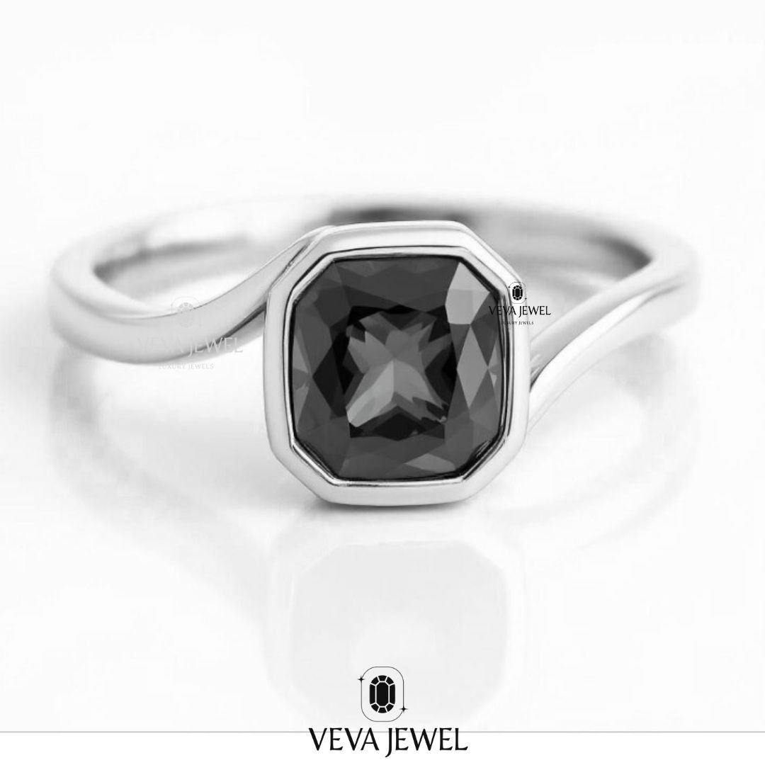 Unique handcrafted moissanite ring design