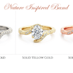 artistic nature inspired moissanite engagement ring