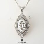 filigree vintage moissanite pendant jewelry