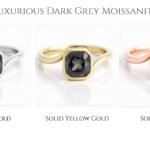 Minimalist bridal ring with bezel setting
