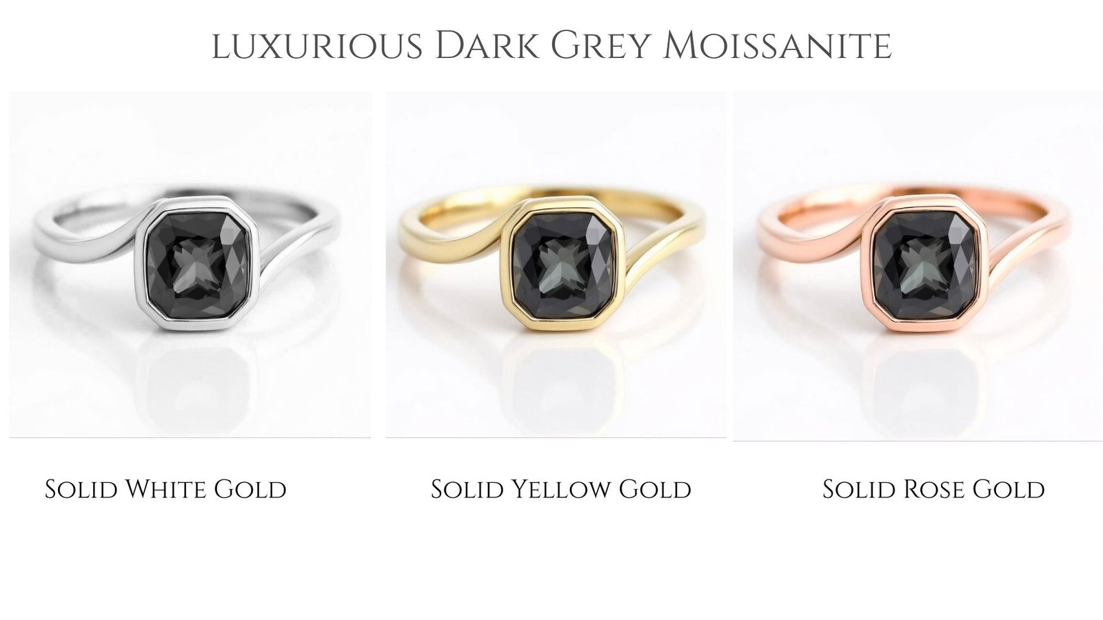 Minimalist bridal ring with bezel setting