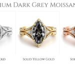 Floral vintage marquise moissanite ring design