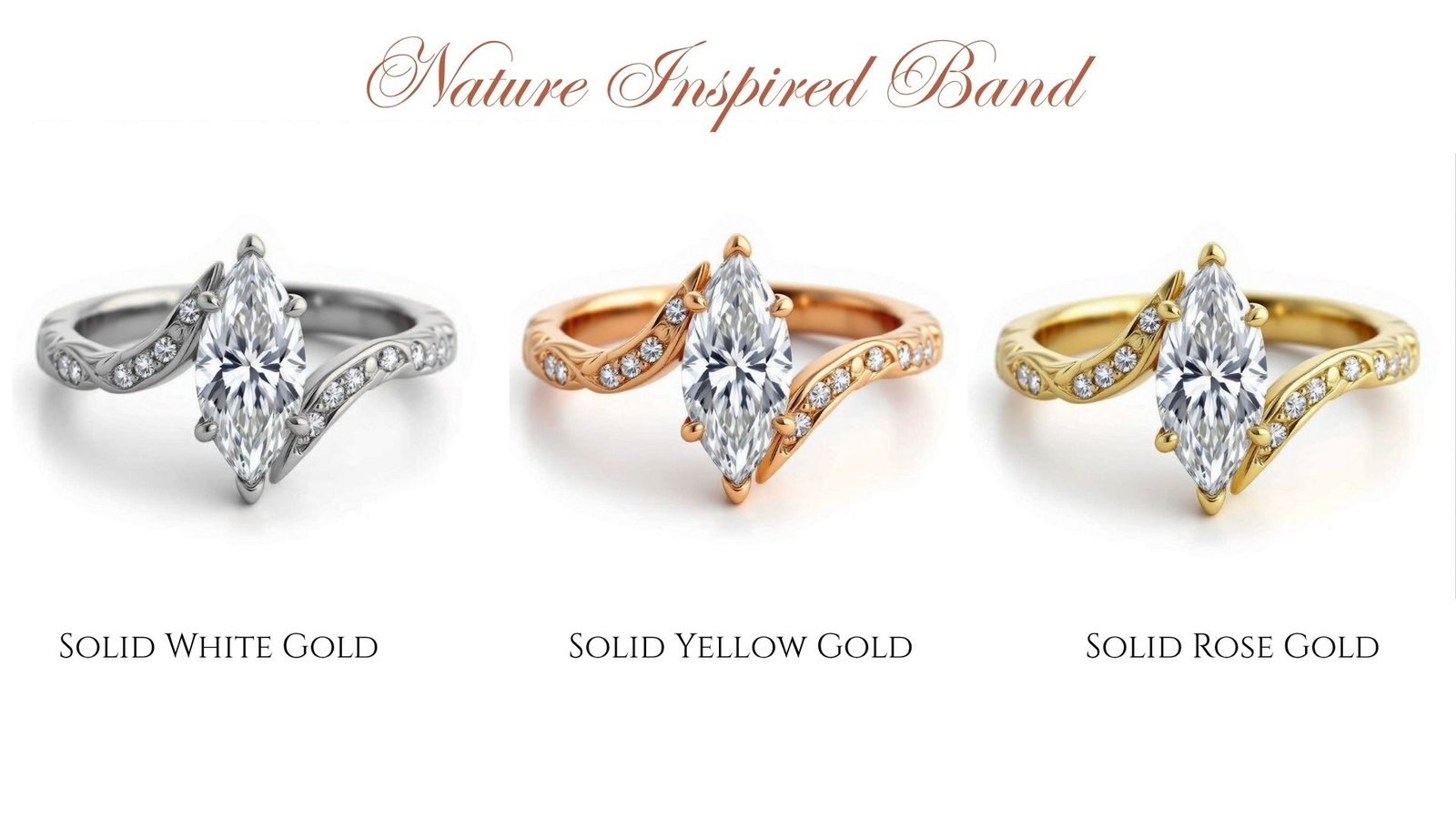 classic marquise solitaire bridal ring in gold