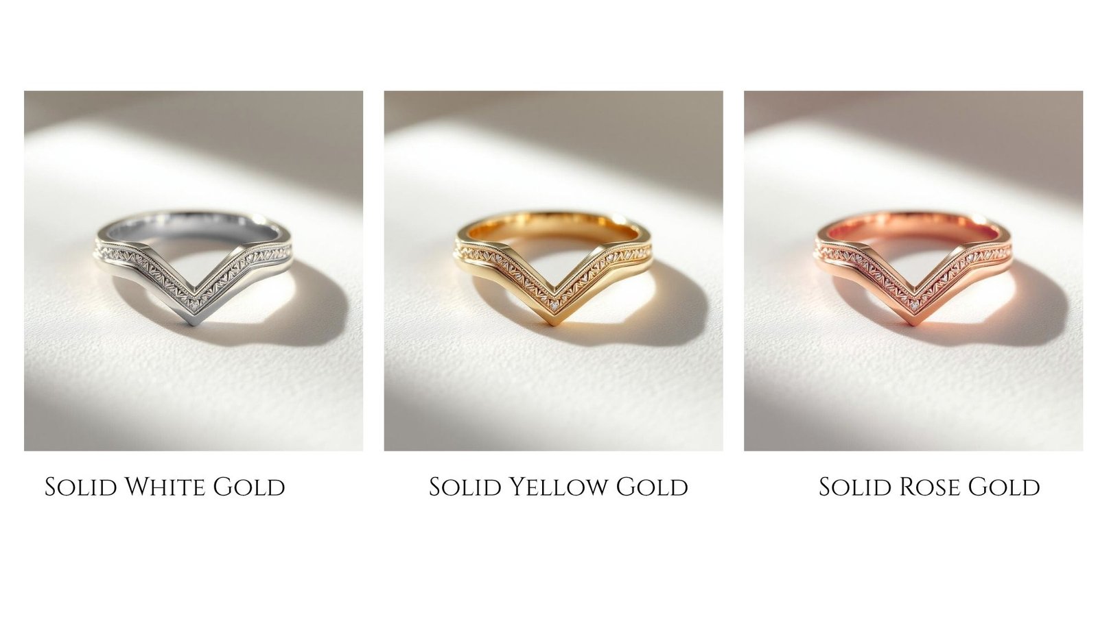 Chevron Gold Band Ring, V Shape Modern Wedding Band, Migraine Detail Ring