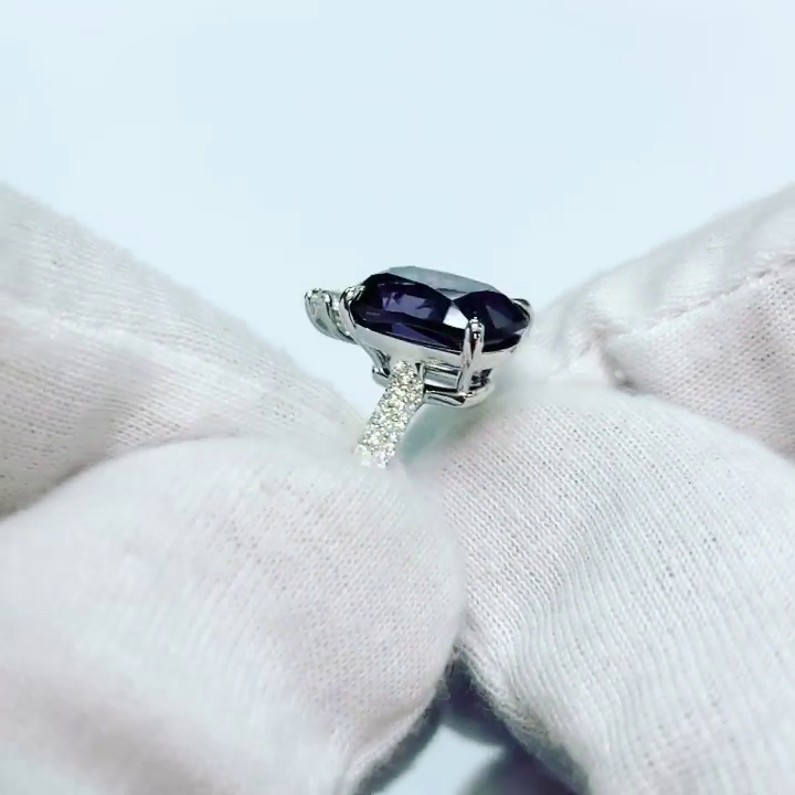 purple sapphire engagement ring for girlfriend