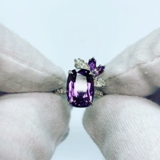 purple sapphire engagement ring for girlfriend
