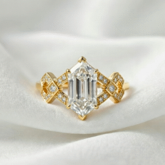 vintage art deco promise ring
