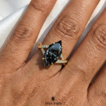 bold dutch marquise grey moissanite engagement ring