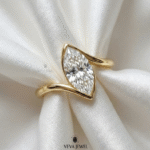 Marquise Moissanite Gold Ring Engagement Ring