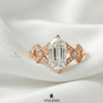 Vintage gold diamond engagement ring