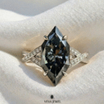 unique bridal ring in yellow gold