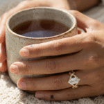 hexagon cut diamond engagement ring for her in 14k gold